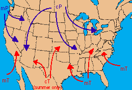 Air Mass Map